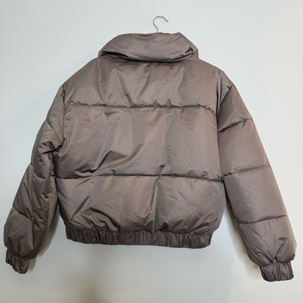 Abercrombie & Fitch Ultra Collection Taupe Chocolate Mousse Puffer Jacket medium - Picture 6 of 11